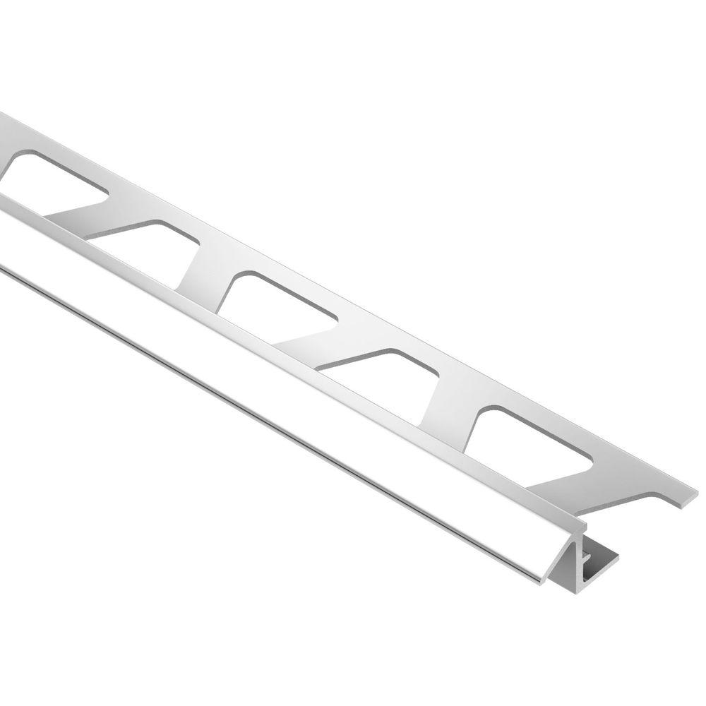 Schluter Reno-TK Bright Chrome Anodized Aluminum 5/16 In. X 8 Ft. 2-1/2 ...