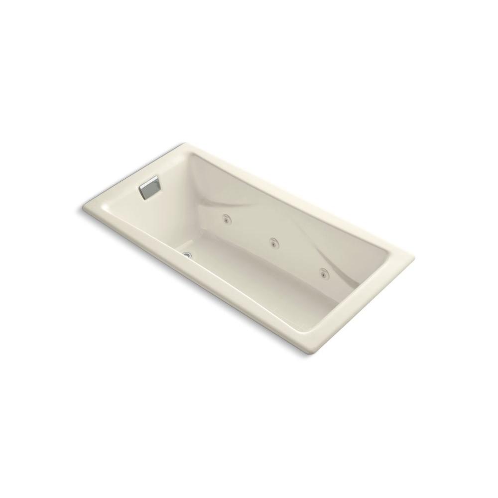 KOHLER TeaforTwo 6 ft. PorcelainEnameled Cast Iron Rectangular Drop