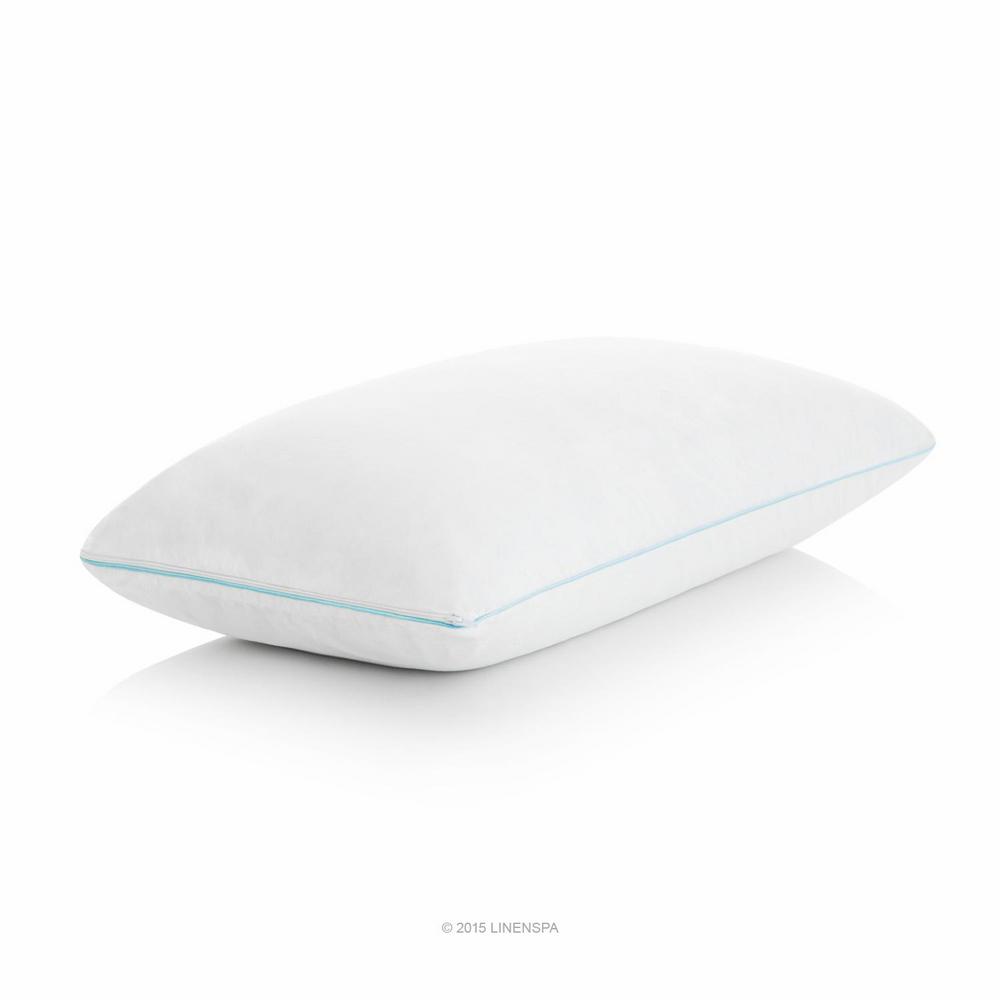Linenspa Shredded Memory Foam Pillow with Gel Memory Foam Layer StandardLZSSGFSD The Home Depot