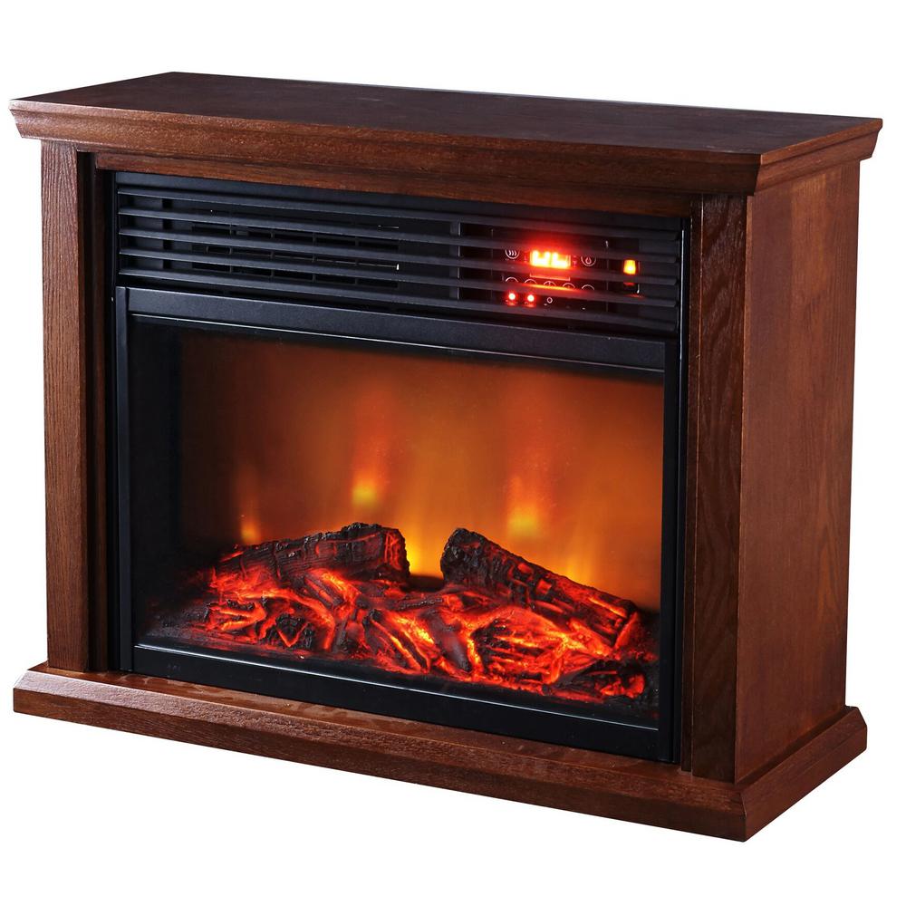 Optimus Fireplace Infrared Heater With Remote Led Display