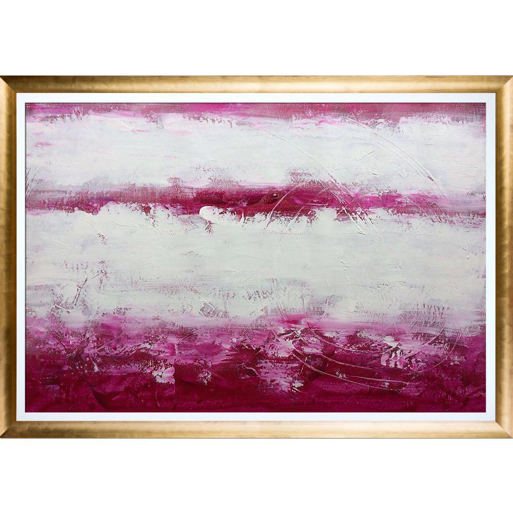 overstockArt Geo Horizon 23 by Lisa Carney Framed Hand Painted Oil Reproduction 2L83C1733524X24H-FR-530324X24