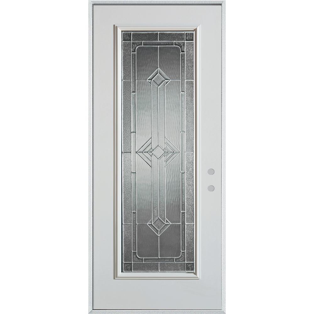 Stanley Doors 32 in. x 80 in. NeoDeco Zinc Full Lite