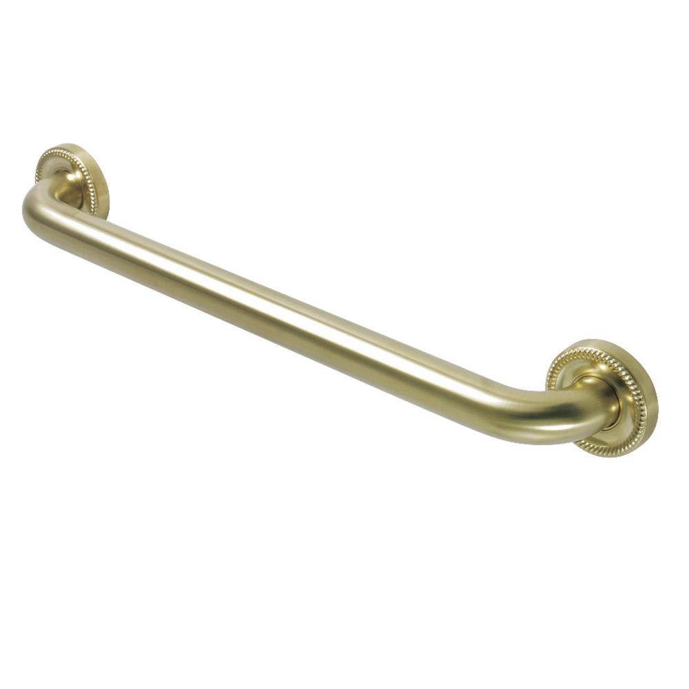Kingston Brass Camelon 18 in. x 11/4 in. Grab Bar in Satin Brass