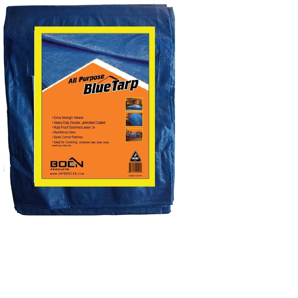 Light Blue Polyethylene Storage Tarp Cover Kaps Tex 8/' x 10/' 2 Pack