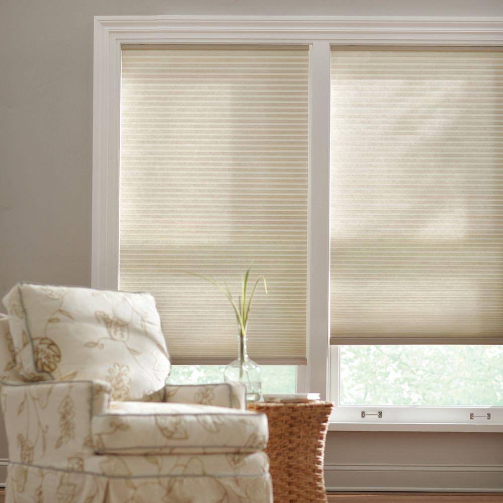 Home Decorators Collection Parchment 9/16 in. Cordless 