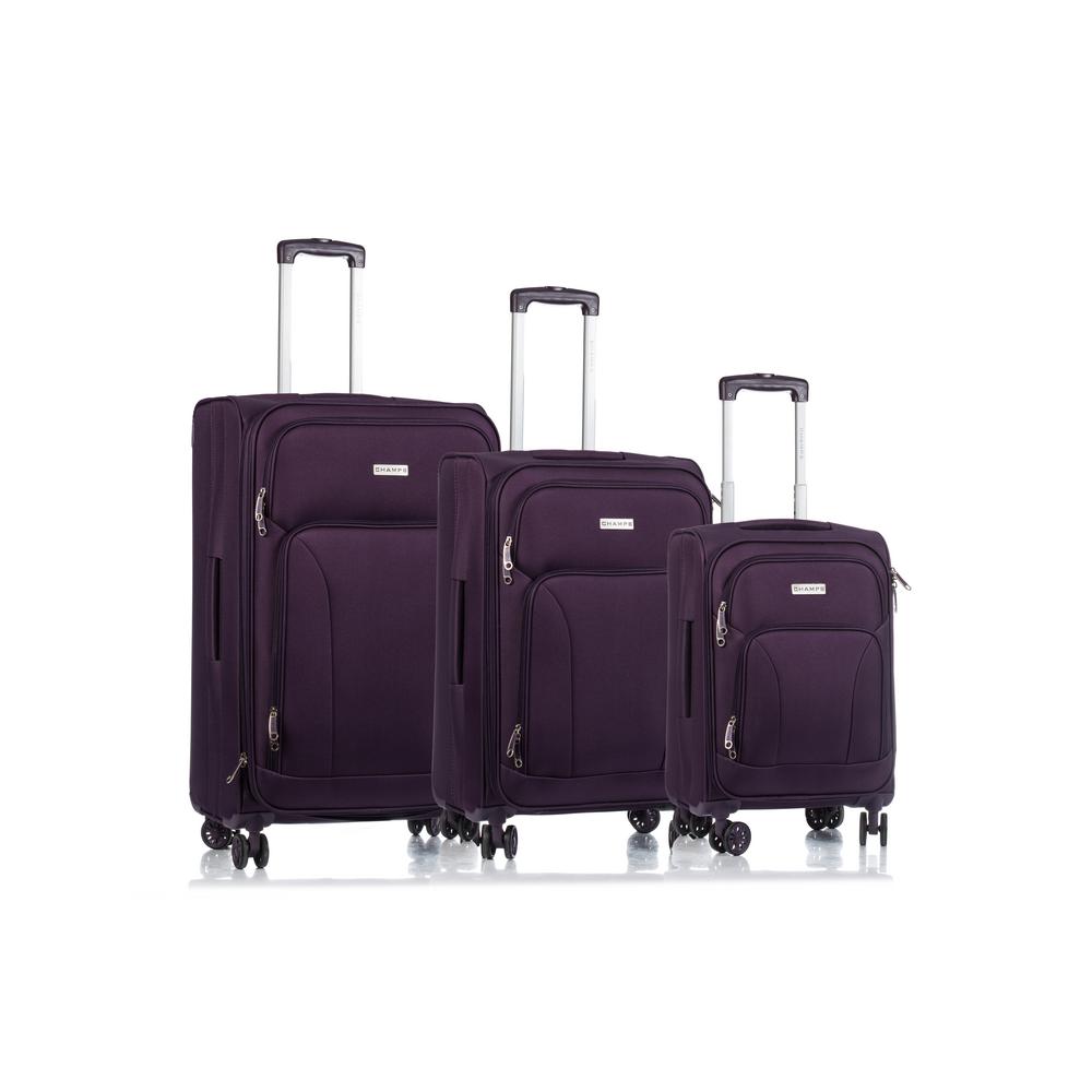 purple luggage sets on sale