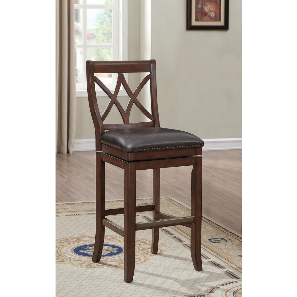 Hadley 26 In Sable Swivel Cushioned Bar Stool