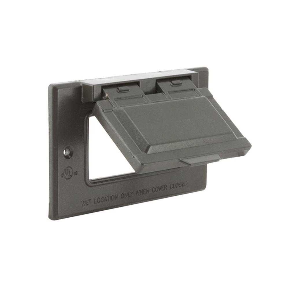 Bell 1 Gang Horizontal Mount Weatherproof Flip Lid Device Cover 5101 Bell 1 Gang Horizontal Mount Weatherproof Flip Lid Device Cover