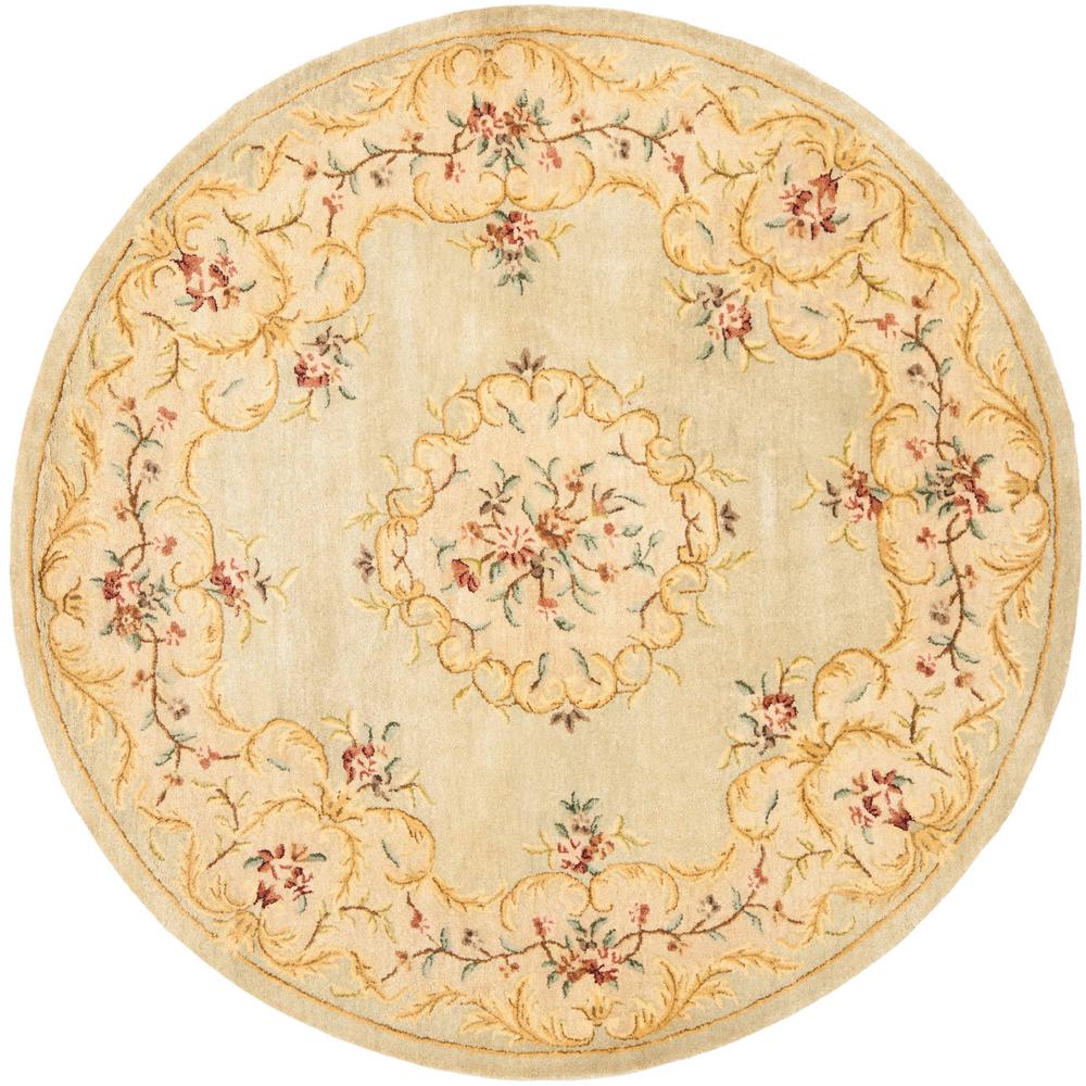 Safavieh Bergama Light Green/Beige 6 ft. x 6 ft. Round Area RugBRG166B