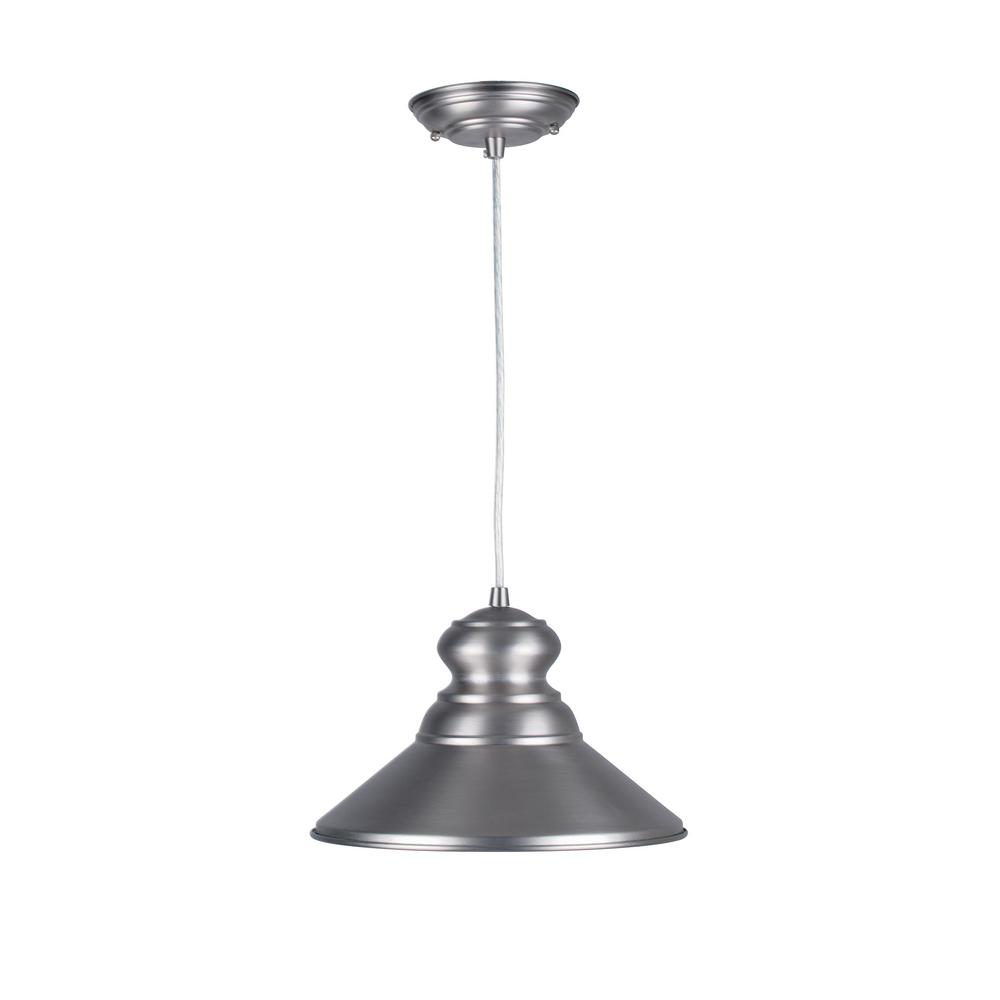 Westinghouse Malte 1-Light Hammered Brushed Nickel Pendant-6309600 ...