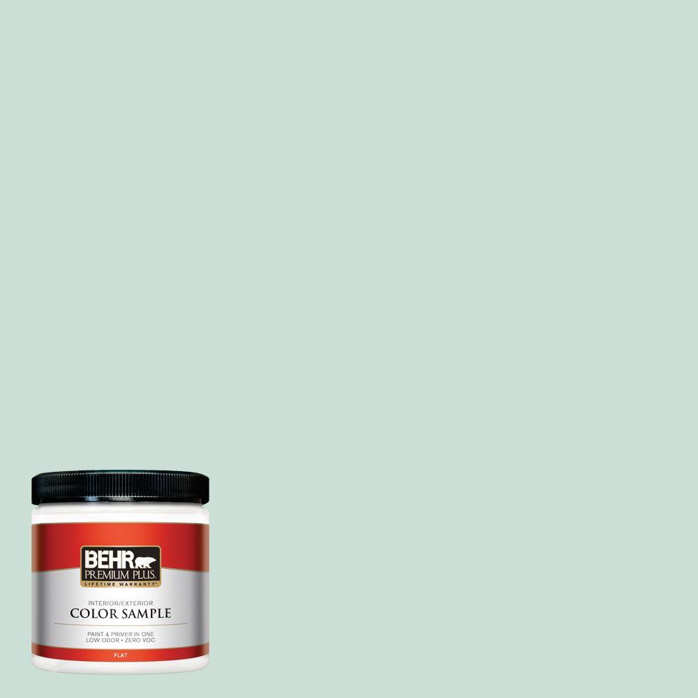 BEHR Premium Plus Ultra 8 oz. 480A1 Minted Ice Interior/Exterior Paint Sample480A1U The