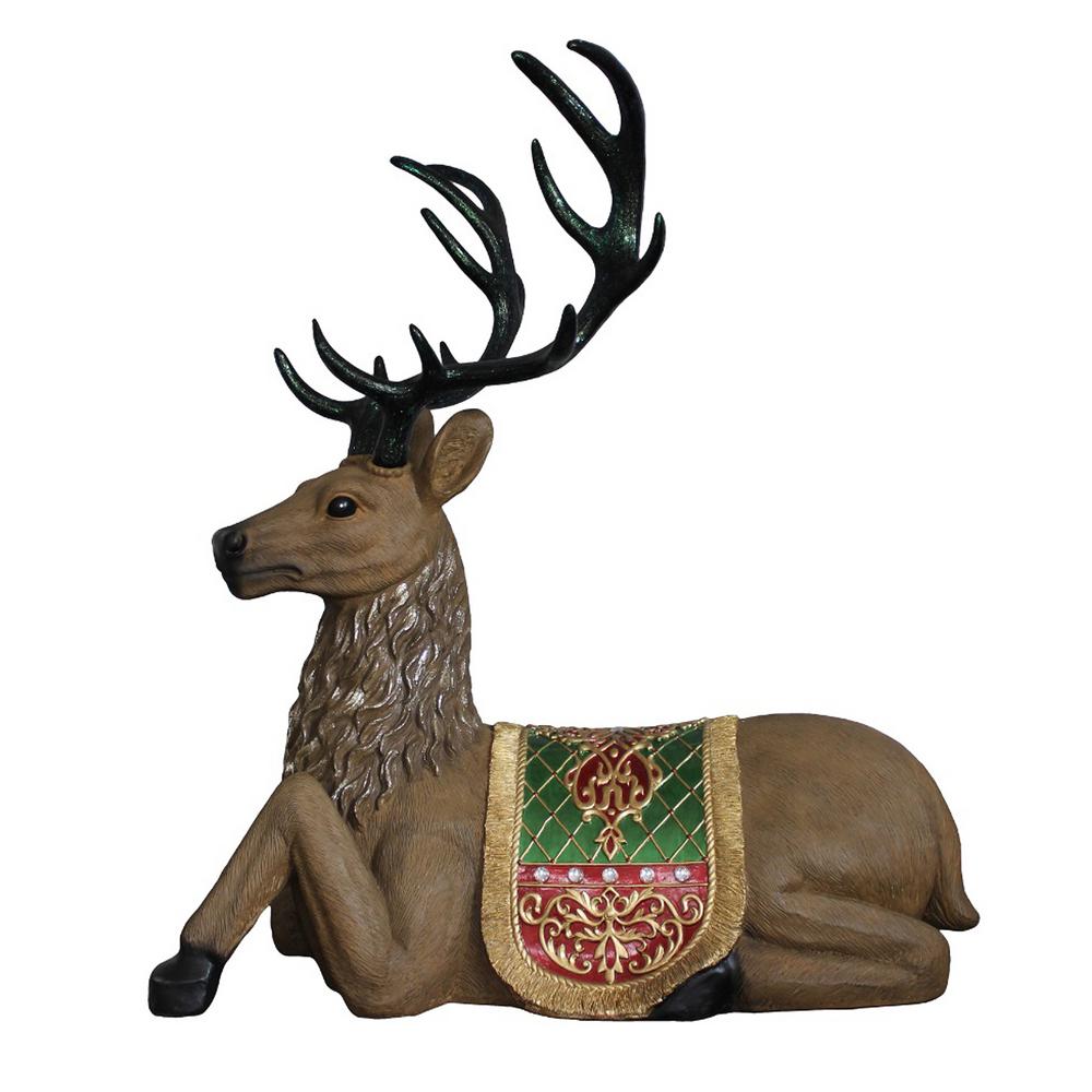 Northlight 47 In Christmas Commercial Grade Sitting Reindeer