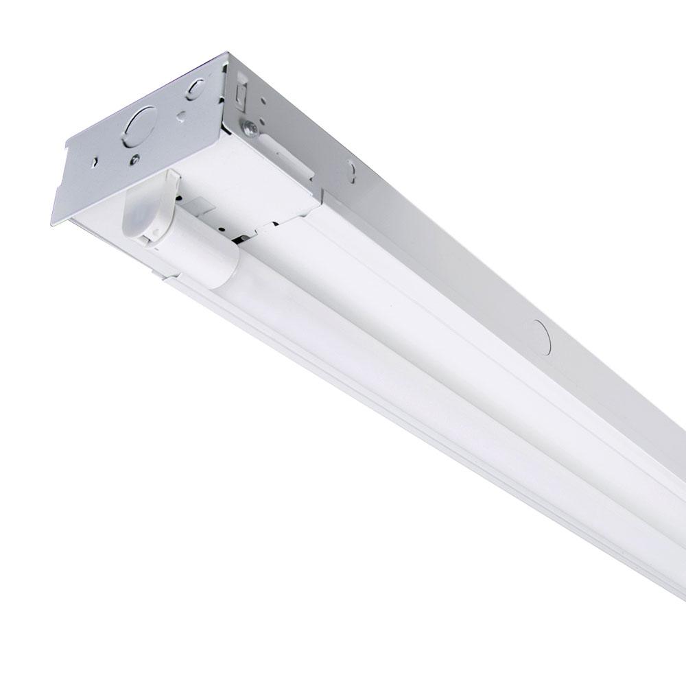 4 ft. 2-Light T8 Industrial LED White Strip Light with 3,250 Lumens DLC Flex Tubes 3500K 4 ft. 2-Light T8 Industrial LED White Strip Light with 3,250 Lumens DLC Flex Tubes 3500K