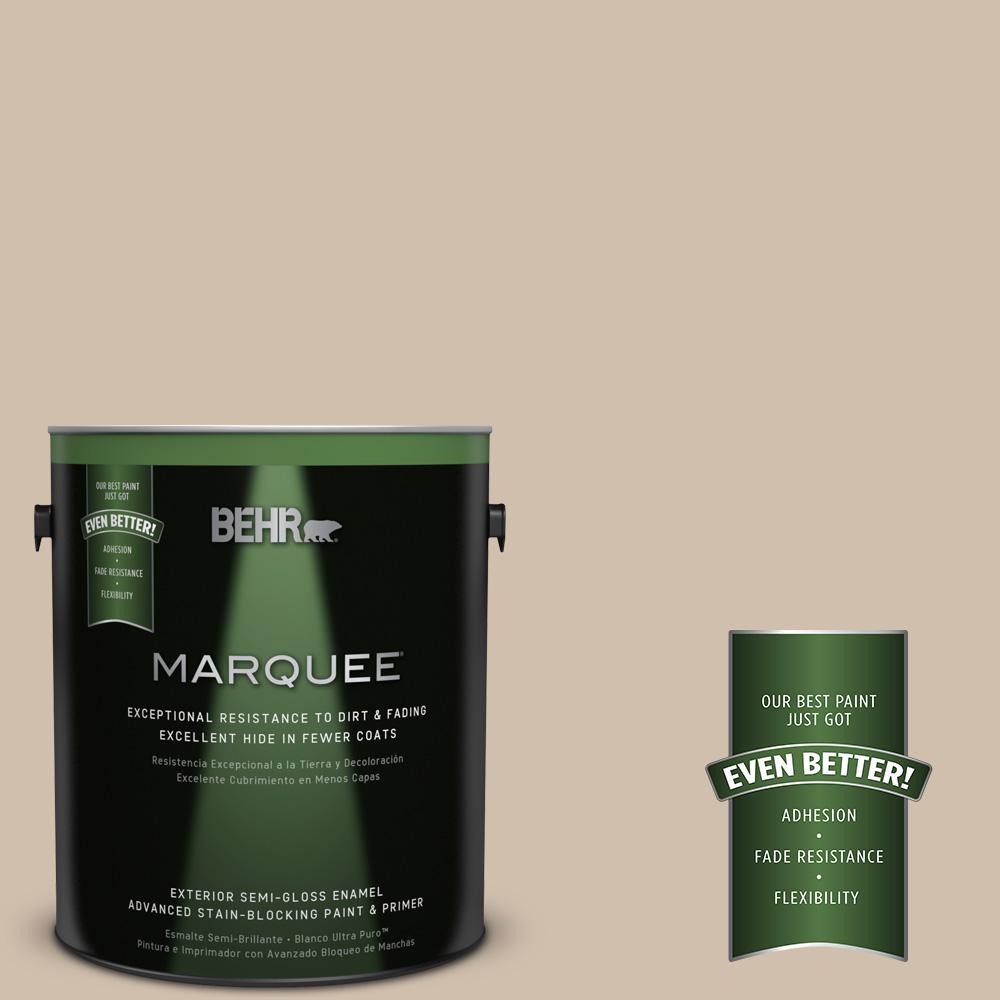 BEHR MARQUEE 1gal. 700C3 Pecan Sandie SemiGloss Enamel Exterior