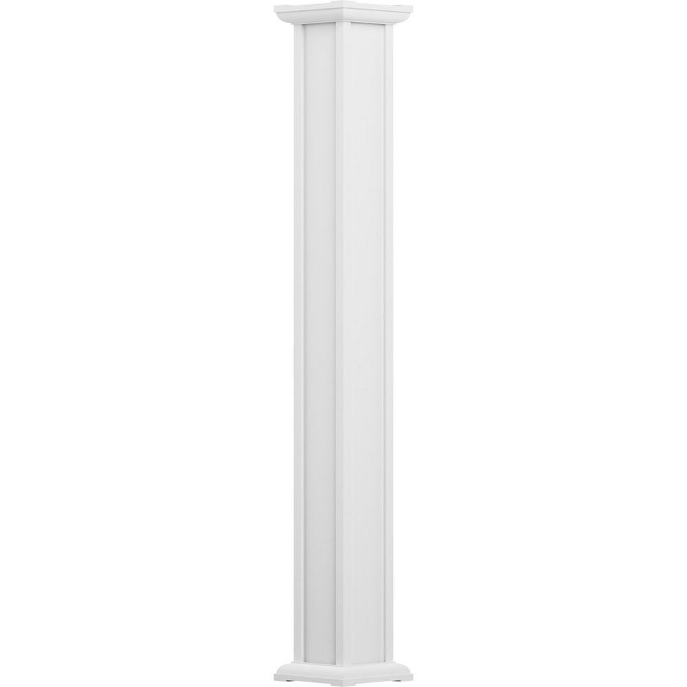 AFCO 5-1/2 in. x 9 ft. Primed Non-Tapered Square Shaft Endura-Aluminum ...