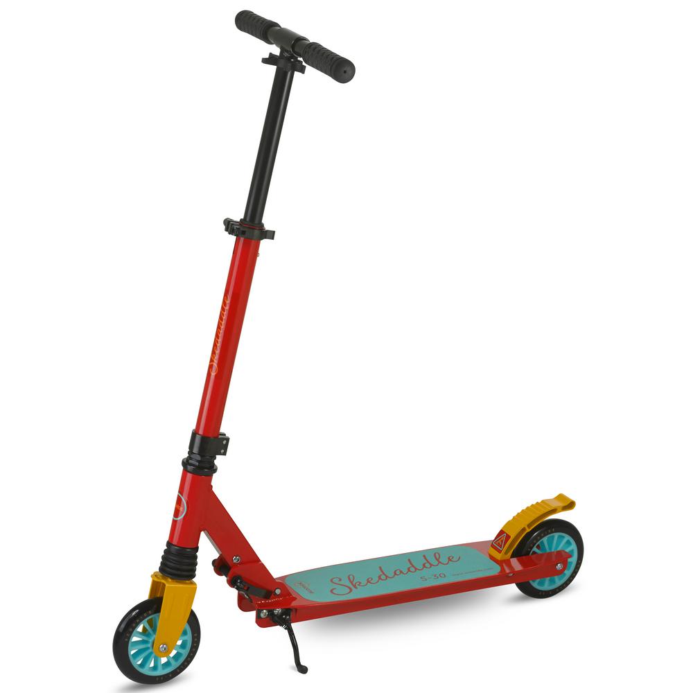 Scooride Skedaddle S-30 Premium Folding Kids Kick Scooter in Red by Scooride