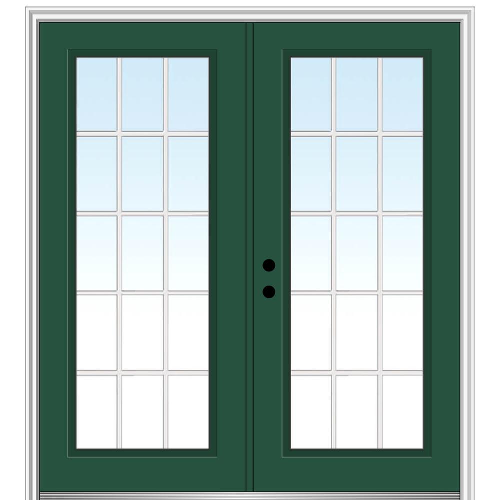 Mmi Door 60 In X 80 In White Internal Grilles Right Hand Inswing