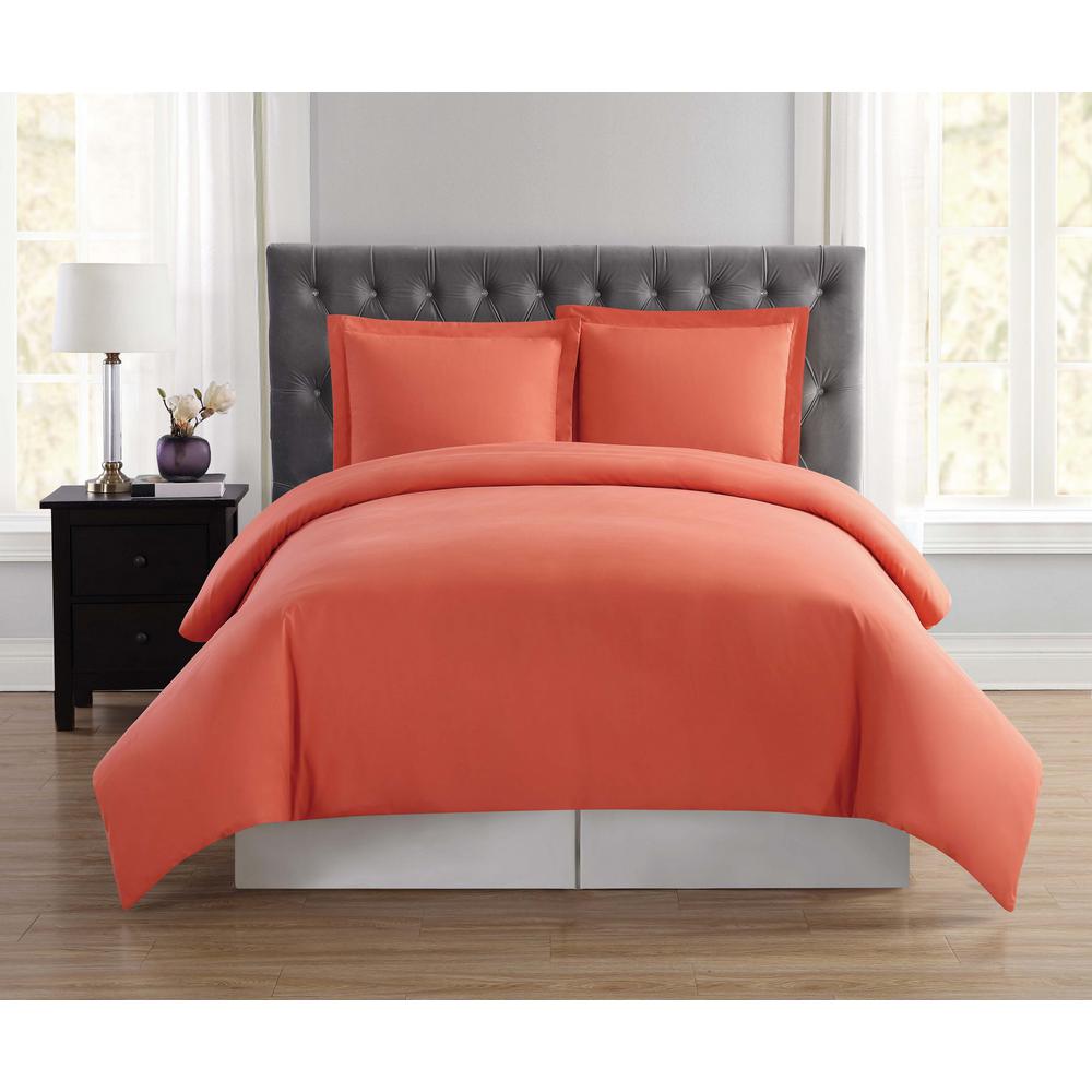 Truly Soft Everyday 3 Piece Orange King Duvet Cover Set