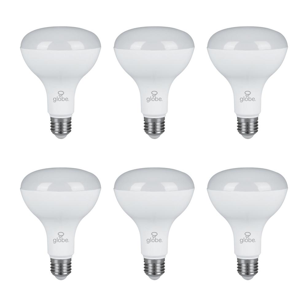 Globe Electric 65W Equivalent Daylight BR30 Dimmable LED Light Bulb (6