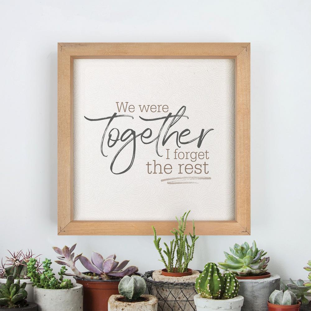 P Graham Dunn We Were Together Individual Wood Wall Art Wpm0004 The Home Depot