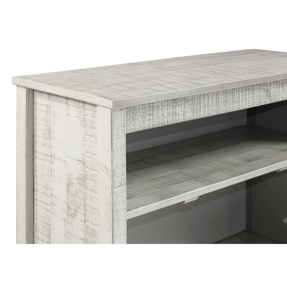 Alaterre Furniture Rustic Tall Bookcase Rustic Gray Ajru05rg The Home Depot