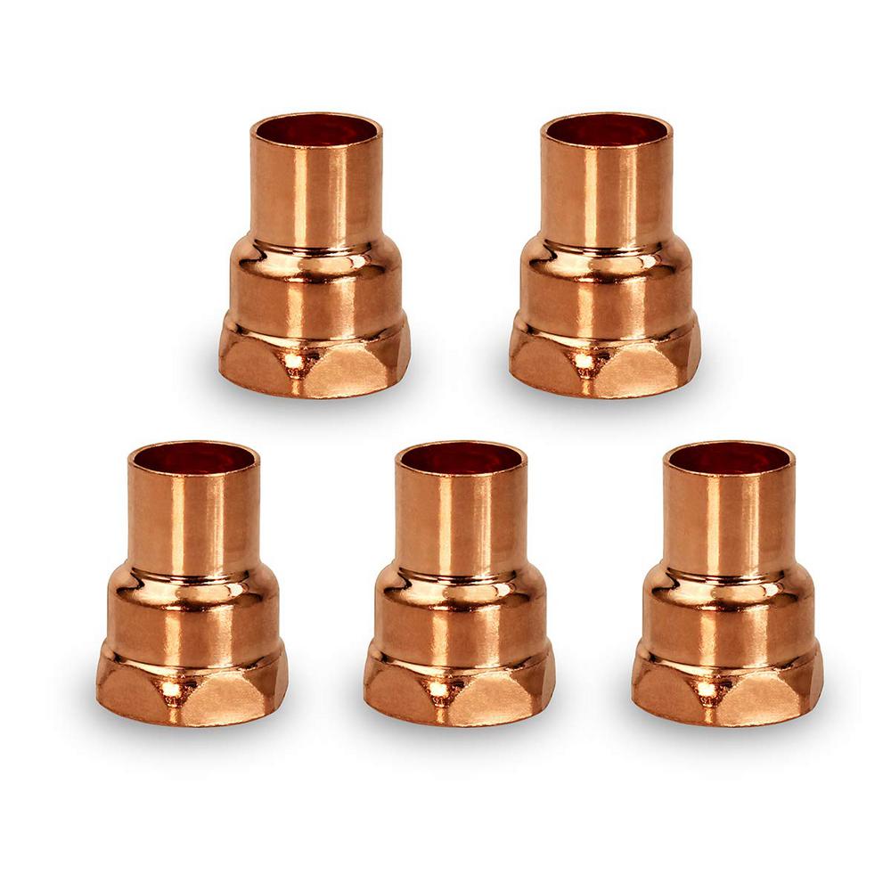 copper fittings plumber choice fitting pack fip sweat adapter connection female pipe