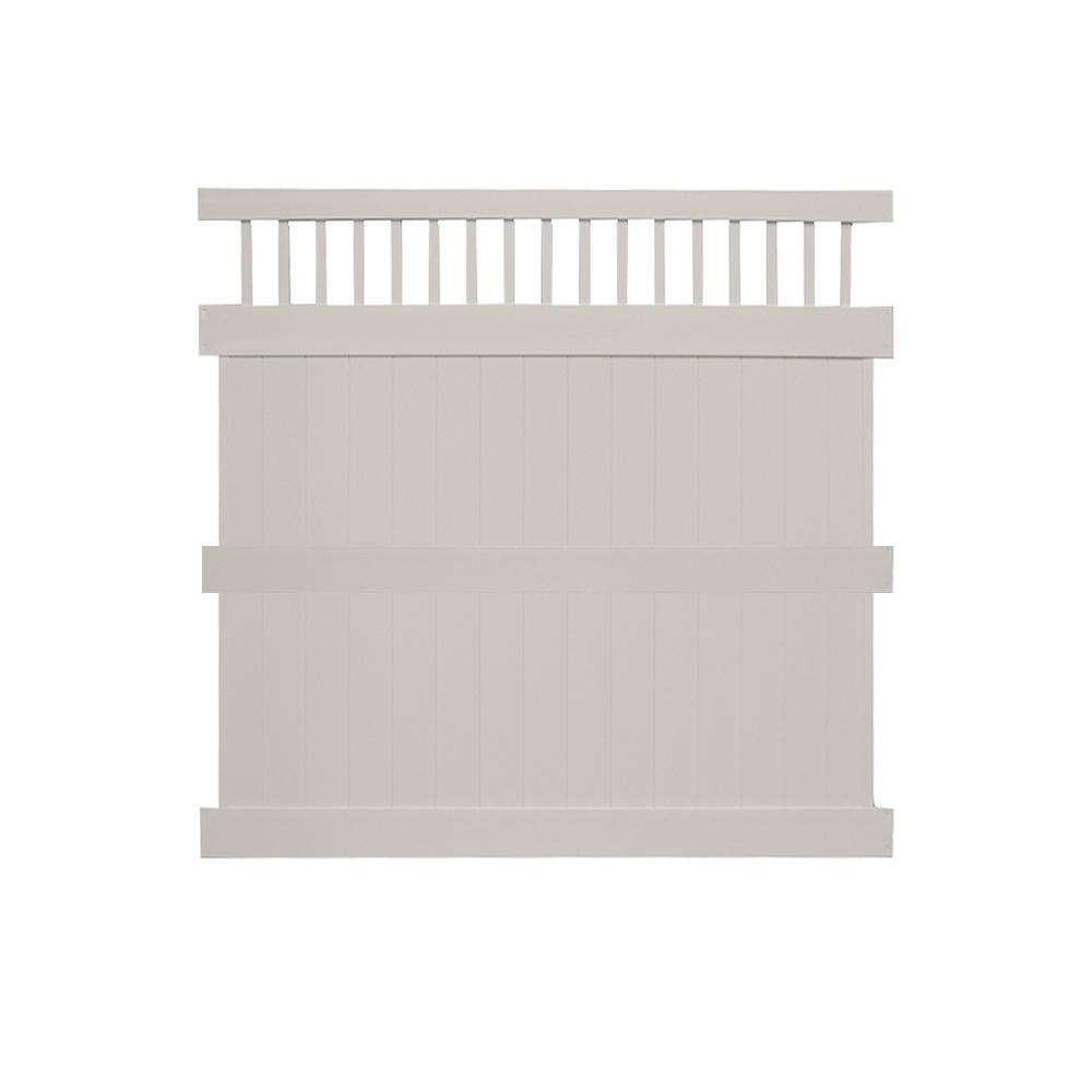 7.395 ft. x 5.145 ft. Vinyl Hampton Premium Outdoor Shower Fence Panel Kit (3 box unit)ZP19009