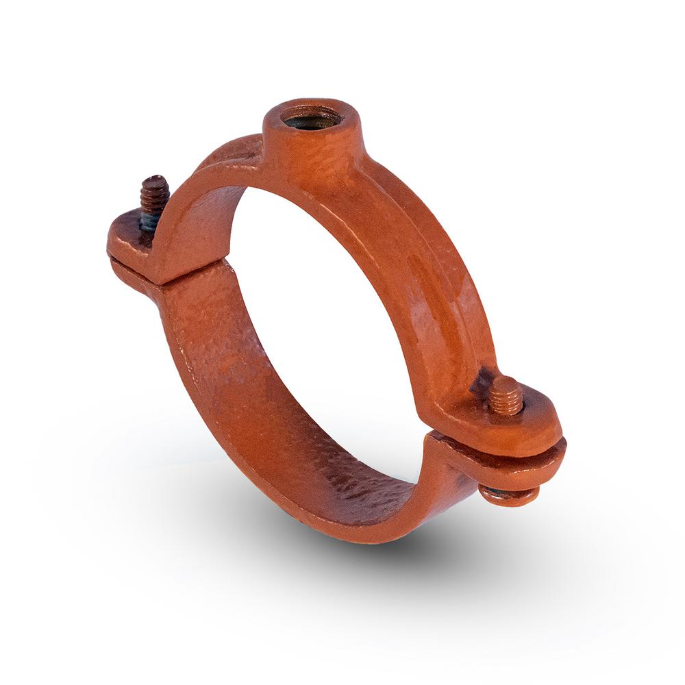 The Plumber's Choice 2 in. 2Piece Split Ring Pipe Hanger, Copper Epoxy