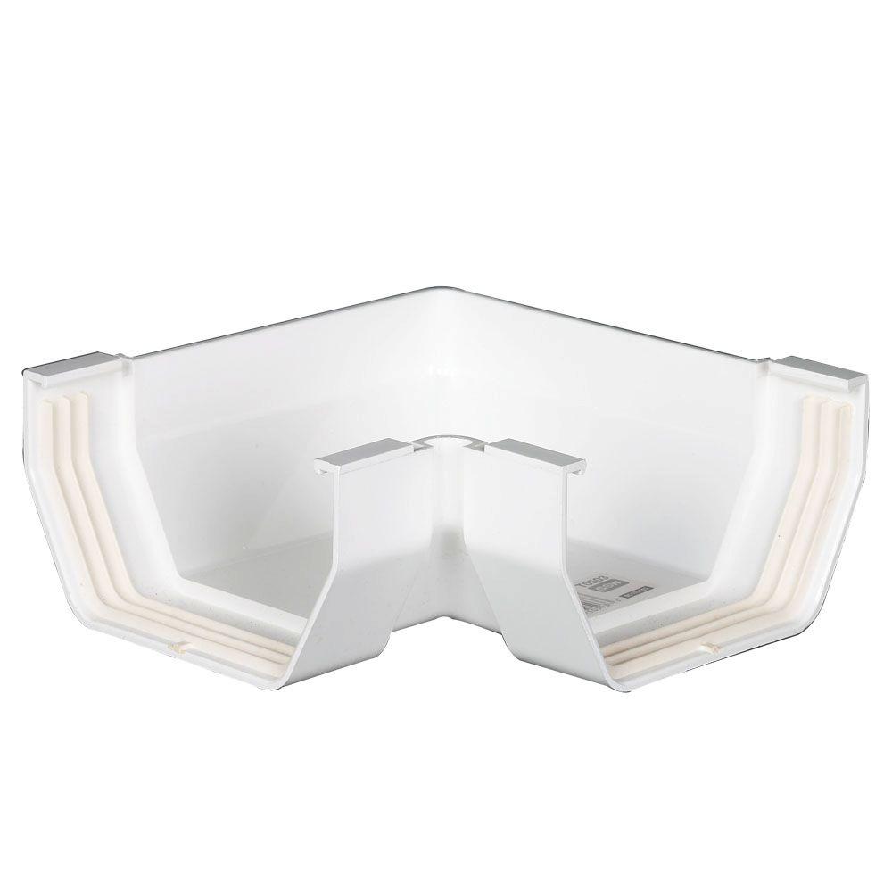 Amerimax Home Products 4 In White Vinyl Mitre Inside Or Outside T0403 The Home Depot