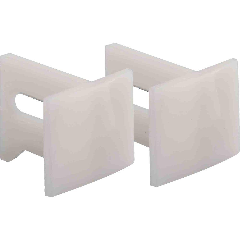 Prime Line Pocket Door Bottom Guides 1 1 8 In Plastic White 2 Pack N 7015 The Home Depot