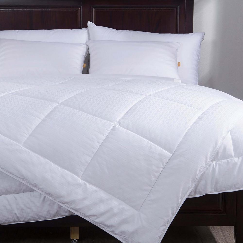 White DownAlternative Comforter with 100% Cotton Cover twin 