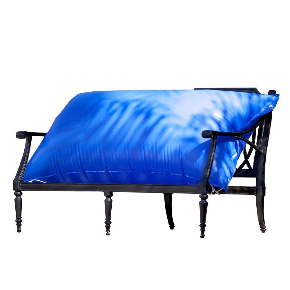 Duck Covers Elite 70 In W Patio Loveseat Cover With Inflatable Airbag To Prevent Pooling Mlv704135 The Home Depot