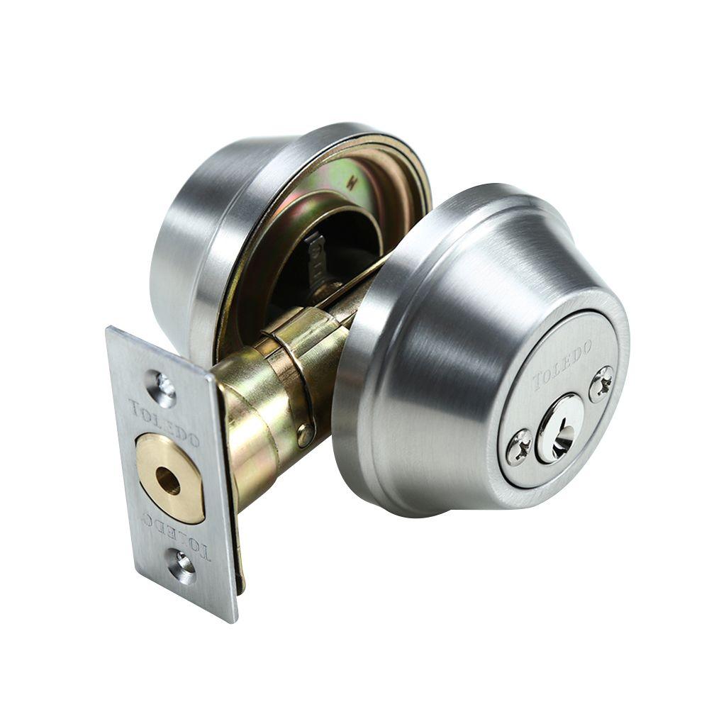 UPC 871193000135 product image for Deadbolts: Toledo Fine Locks Deadbolts Double Cylinder Satin Stainless-Steel Dea | upcitemdb.com