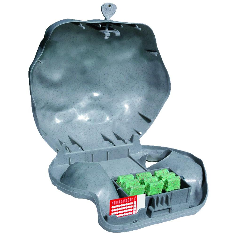 JT Eaton Rodent Landscape Slate Rock Bait Station with Solid Lid for ...