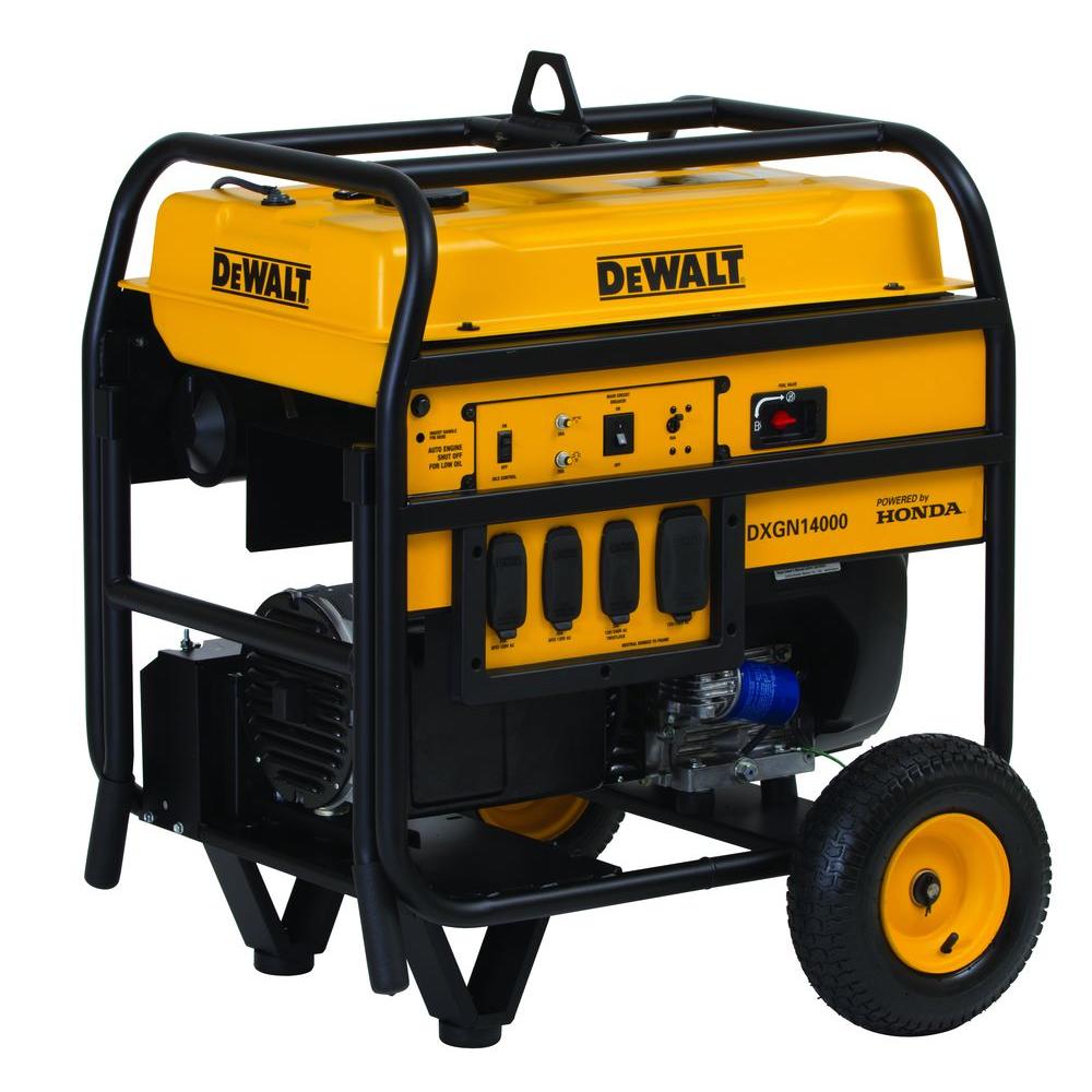 DEWALT 14,000Watt Gasoline Powered Electric Start Portable Generator