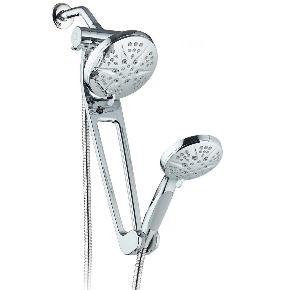 Pulsating Massage Shower Head Handheld Showerheads Showerheads The Home Depot