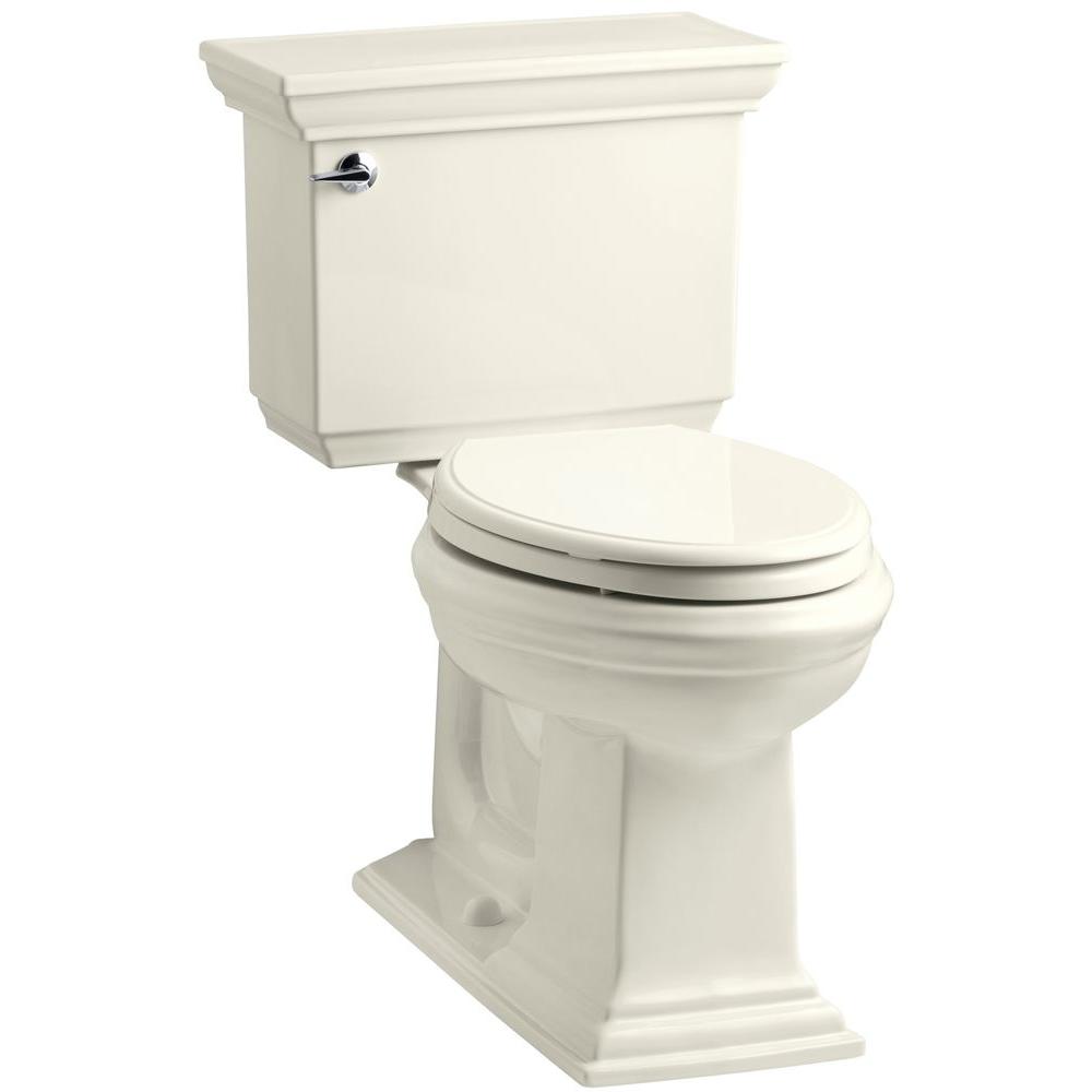 KOHLER Memoirs Stately 2 Piece 1 6 GPF Single Flush Elongated Toilet   Biscuit Kohler Two Piece Toilets K 3819 96 64 1000 