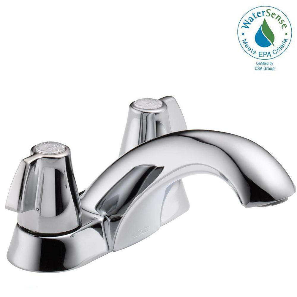 Delta Porter 4 in. Centerset 2Handle Bathroom Faucet in Chrome25984LF
