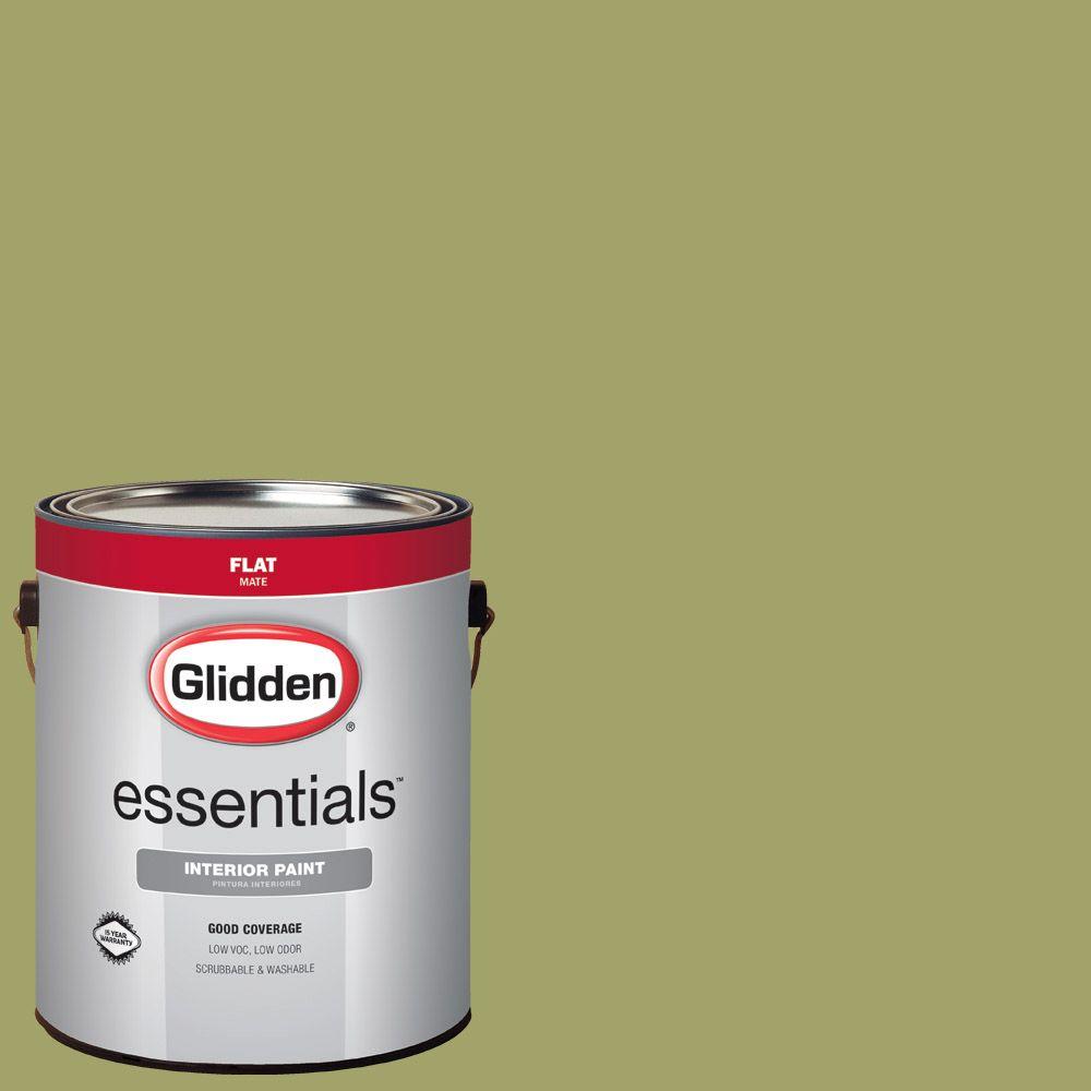 Glidden Essentials 1 Gal Hdgg21 Safari Green Flat Interior Paint Hdgg21 Safari Green Flat Interior Paint