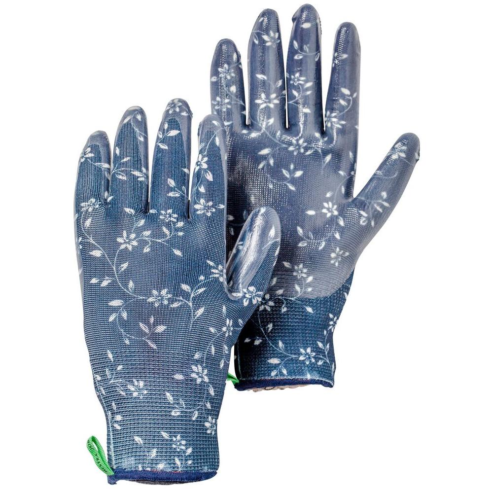 Hestra Small Indigo Nitrile Dipped Garden Gloves 72470 271 07 The Hestra Small Indigo Nitrile Dipped Garden Gloves