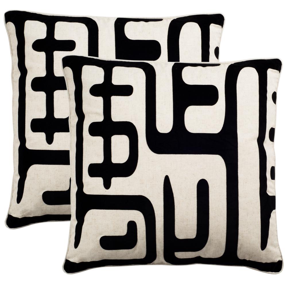 Safavieh Maize 24 In X 24 In Standard Pillow Set Of 2 Pil162a 2424 Set2 The Home Depot