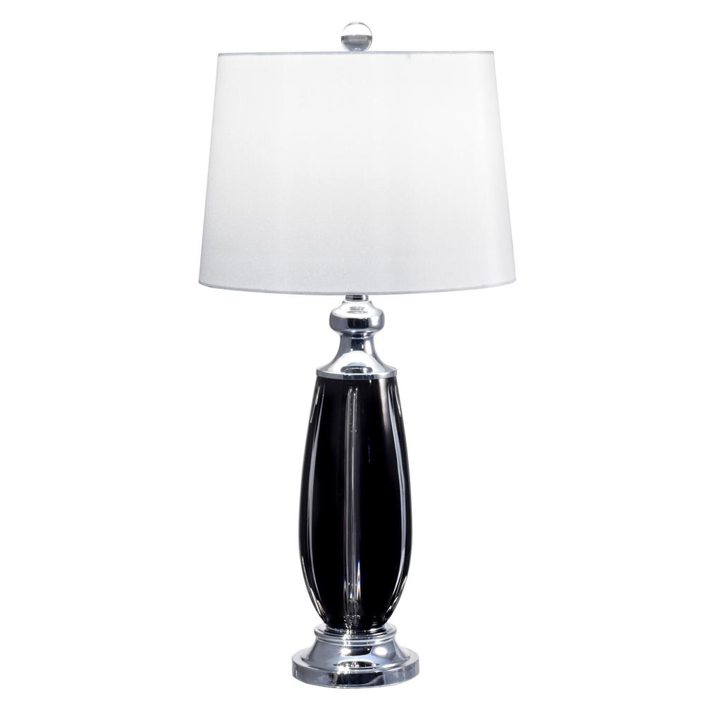 polished chrome table lamp