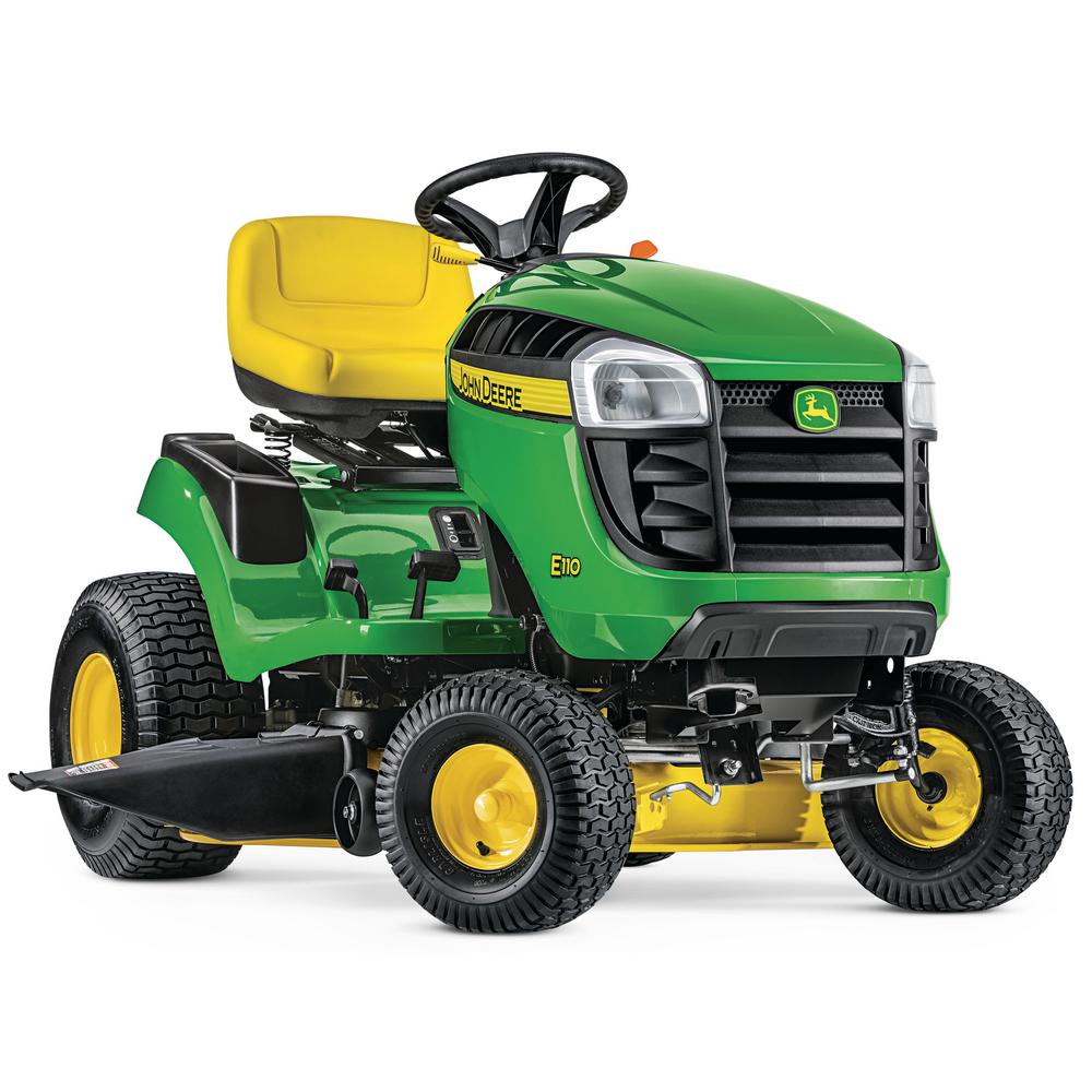 John Deere E110 42 In 19 Hp Gas Hydrostatic Lawn Tractor Brickseek