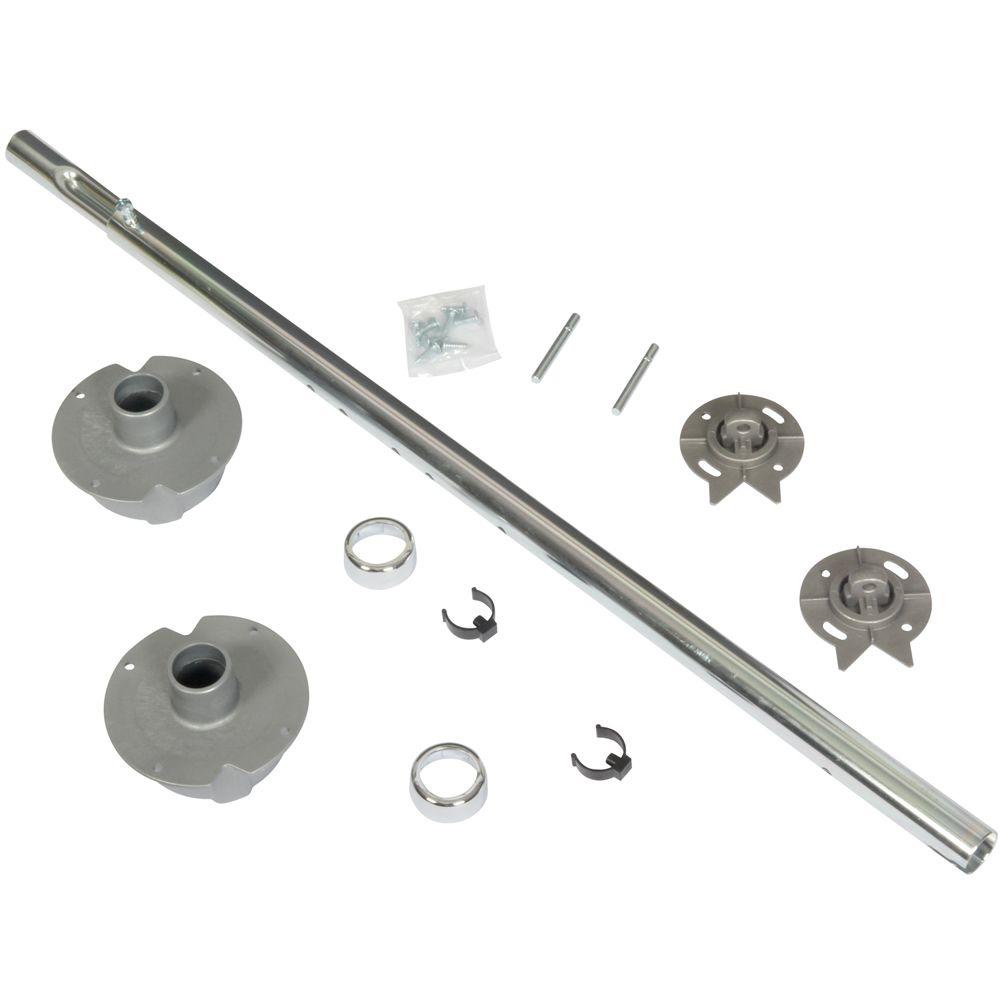 Knape Vogt 5 19 In X 7 22 25 Chrome Plastic Hardware Chrome Plastic Hardware Bulk Pack For Kidney Shaped Wood Lazy Susans