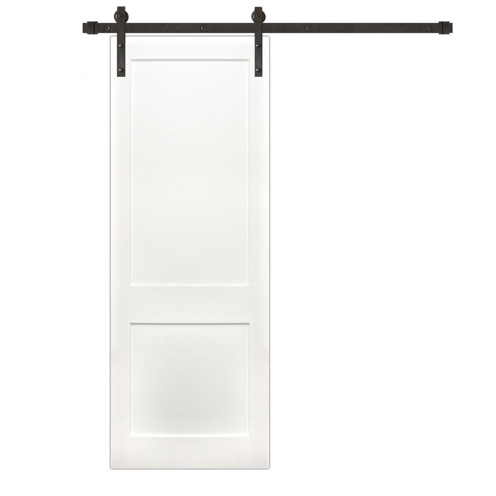 Pacific Entries 32 In X 96 In Shaker 2 Panel Primed Wood