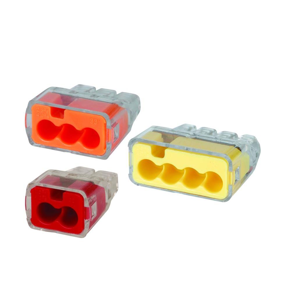 Ideal 10 Piece In Sure Push In Wire Connector Set 30 1391S The Home Depot
