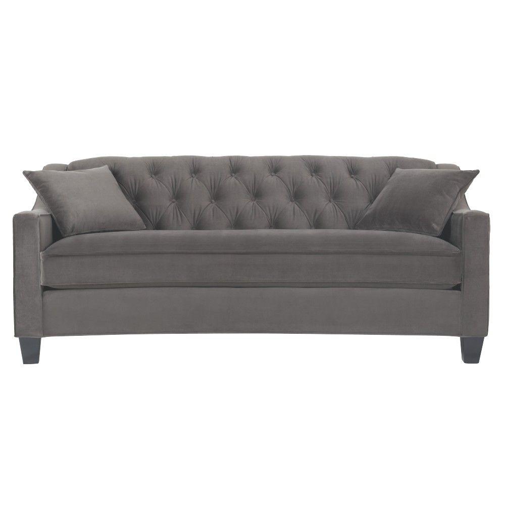 Home Decorators Collection Riemann 81.5 in. Smoke Polyester Sofa