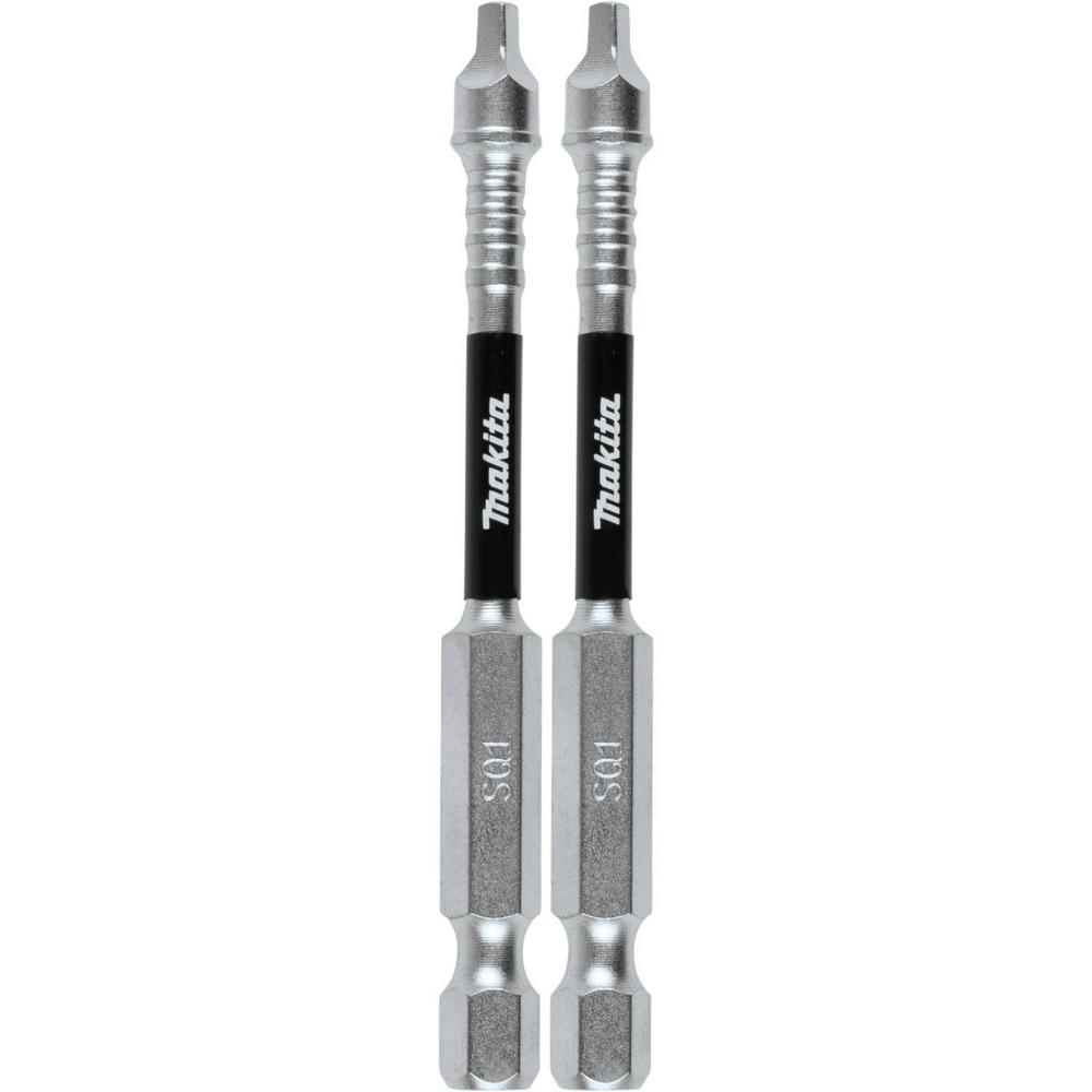 Makita IMPACT XPS #1 Square 3 in. Power Bit (2-Pack)-E-01161 - The Home