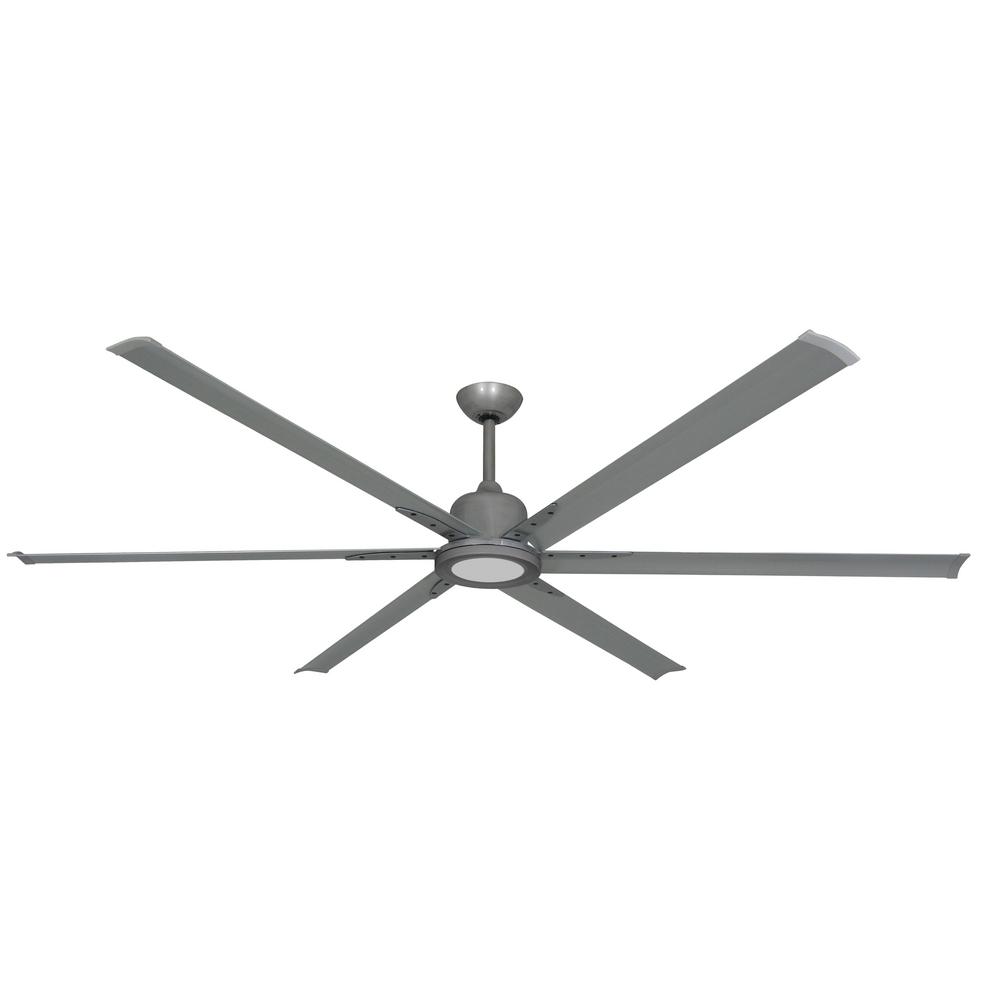 Troposair Titan Ii 84 In Led Indoor Outdoor Brushed Nickel Ceiling Fan With Remote Control