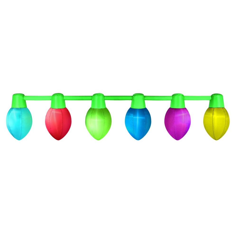 9Ft Outdoor Yard Holiday Christmas Decor Inflatable Hanging Light